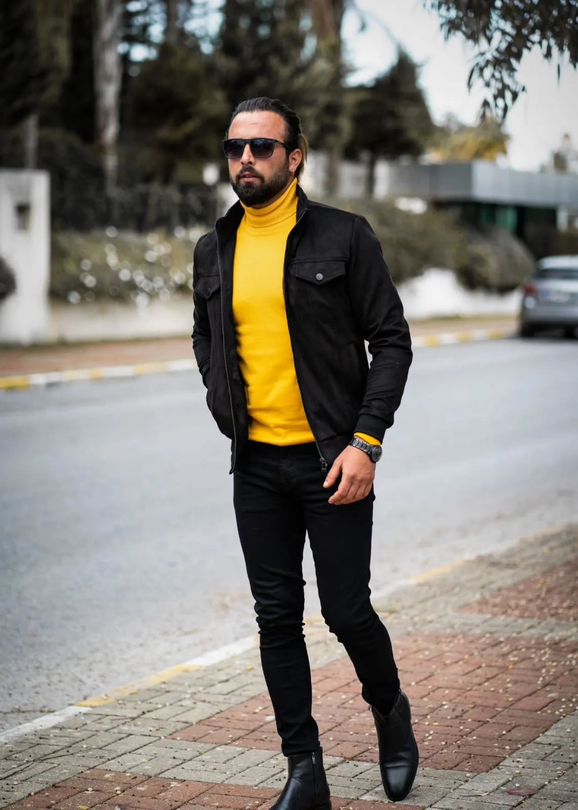 Logan Slim Fit Special Edition Woolen Black Coat