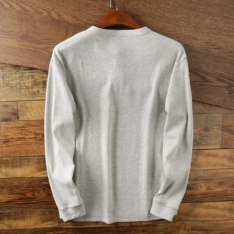 Long Sleeve Henley Shirt