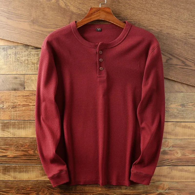 Long Sleeve Henley Shirt
