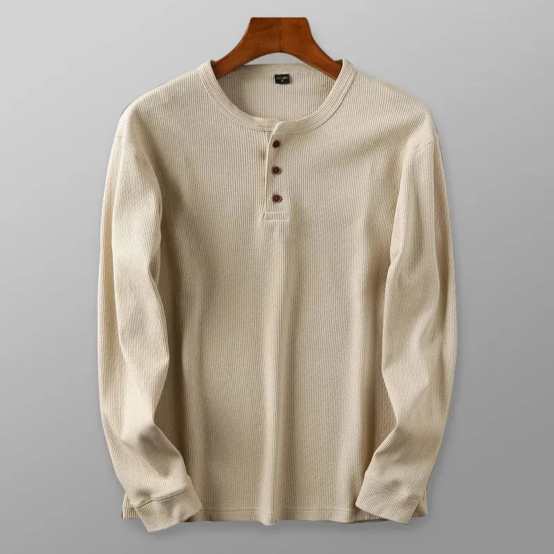 Long Sleeve Henley Shirt