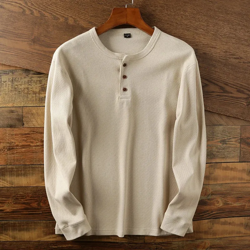 Long Sleeve Henley Shirt