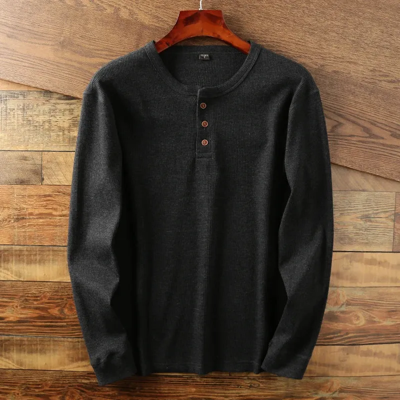 Long Sleeve Henley Shirt
