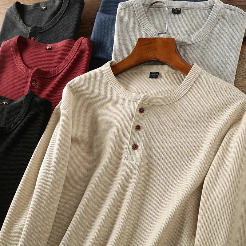 Long Sleeve Henley Shirt