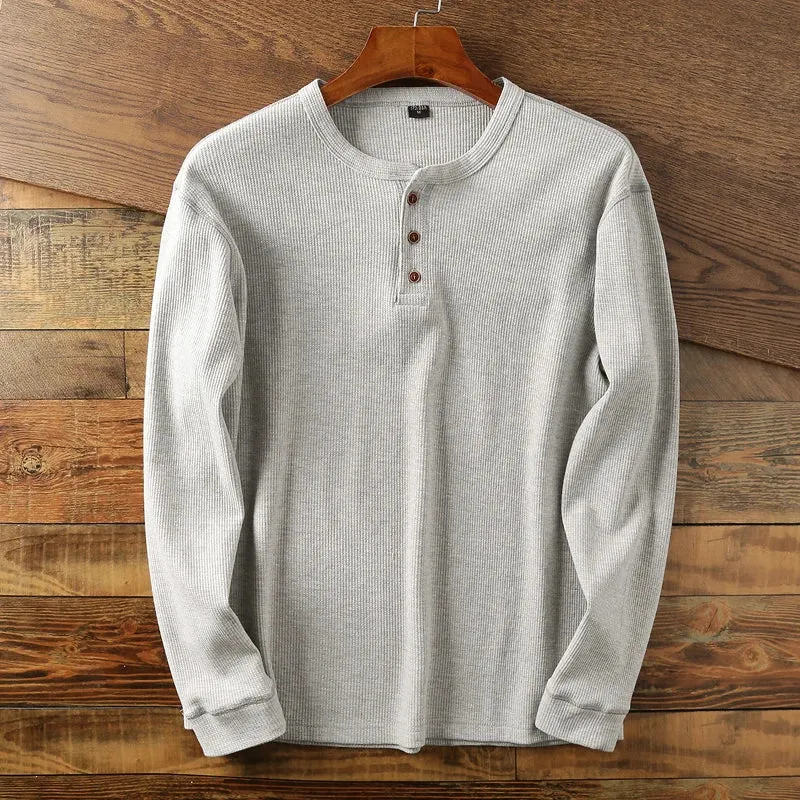 Long Sleeve Henley Shirt