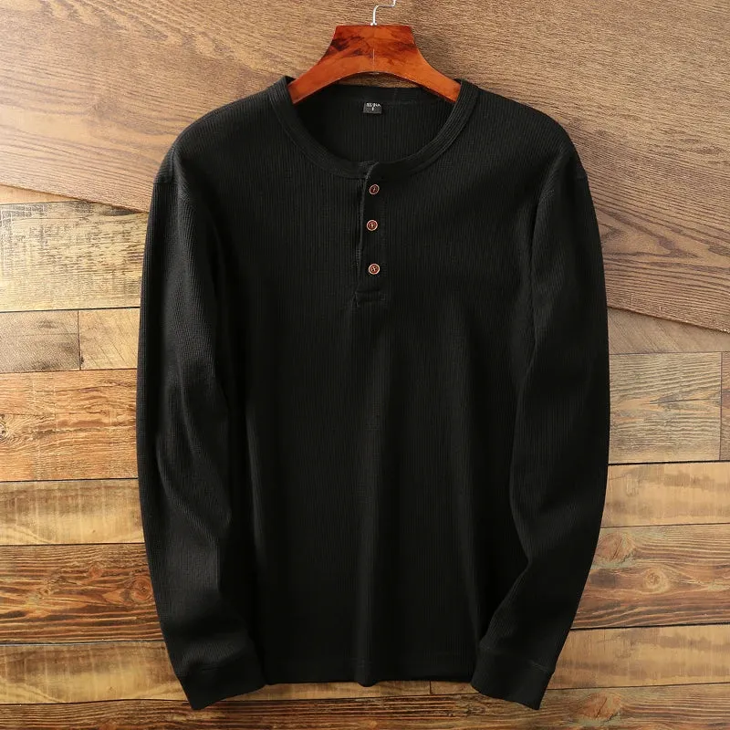 Long Sleeve Henley Shirt