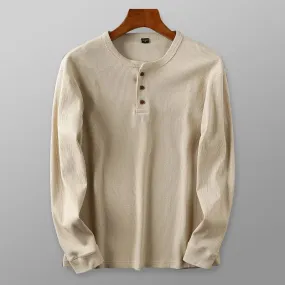 Long Sleeve Henley Shirt