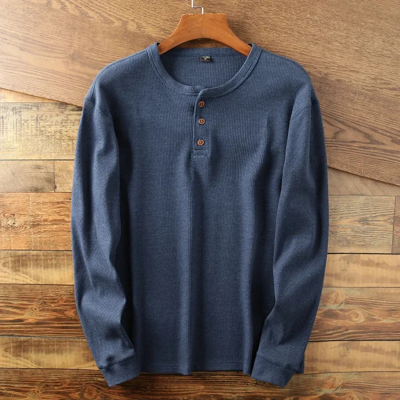 Long Sleeve Henley Shirt