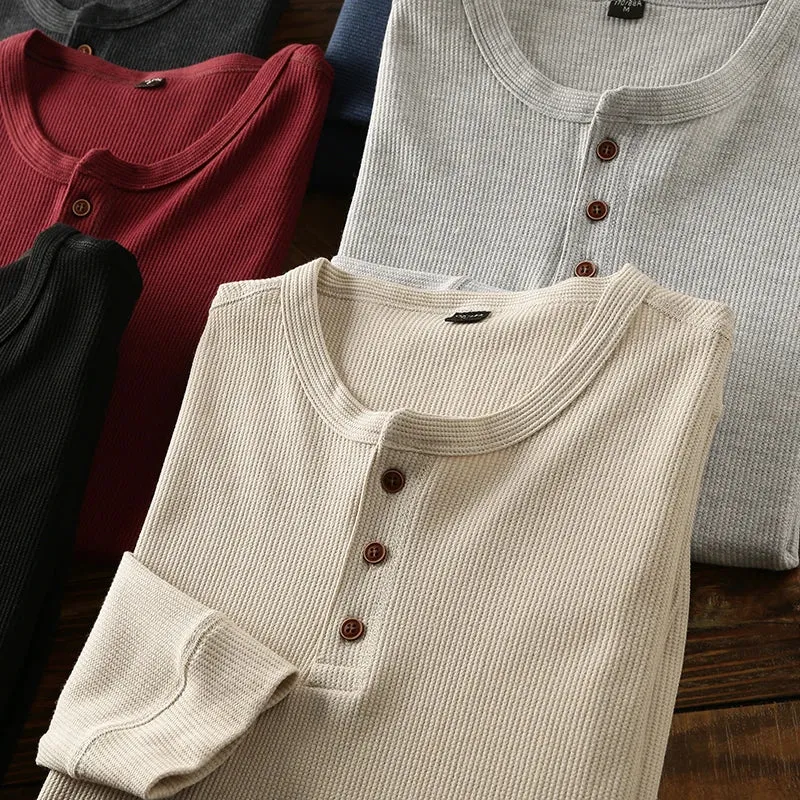 Long Sleeve Henley Shirt