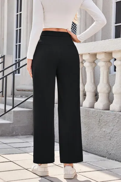 Lovelet High Waist Wide Straight Pants