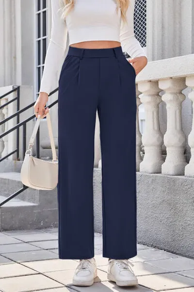 Lovelet High Waist Wide Straight Pants