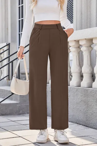 Lovelet High Waist Wide Straight Pants