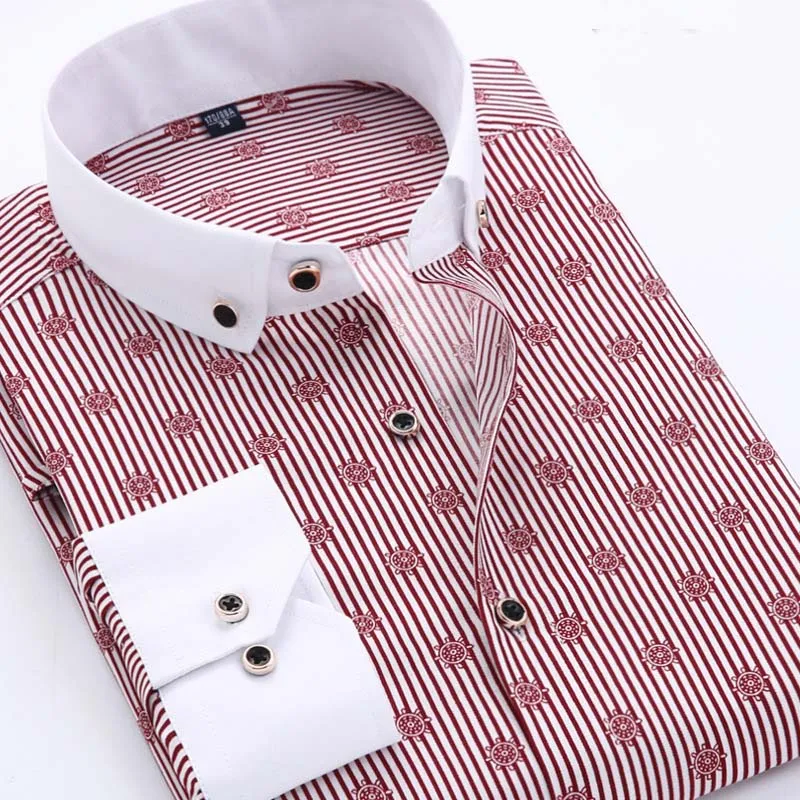 Men's Turn-Down Collar Slim Fit Shirt