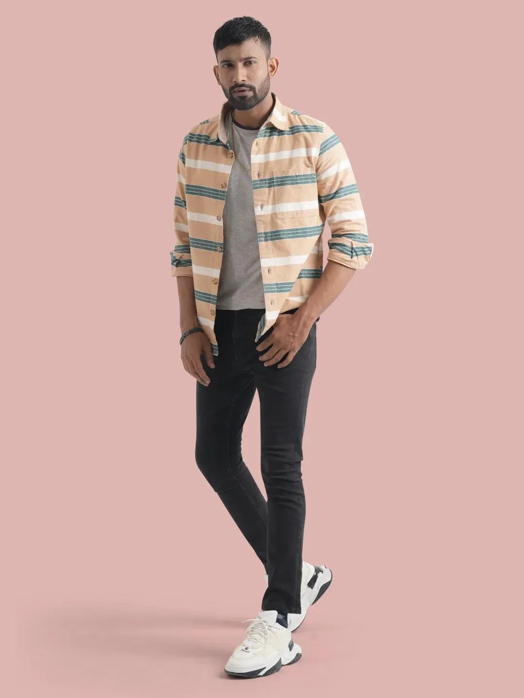 Men's Vertical Shape Full Sleeve Shirt