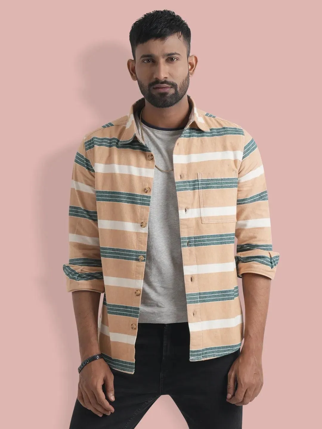 Men's Vertical Shape Full Sleeve Shirt