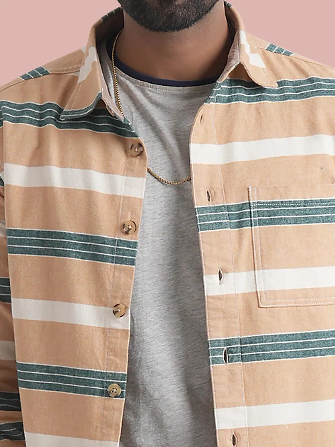 Men's Vertical Shape Full Sleeve Shirt