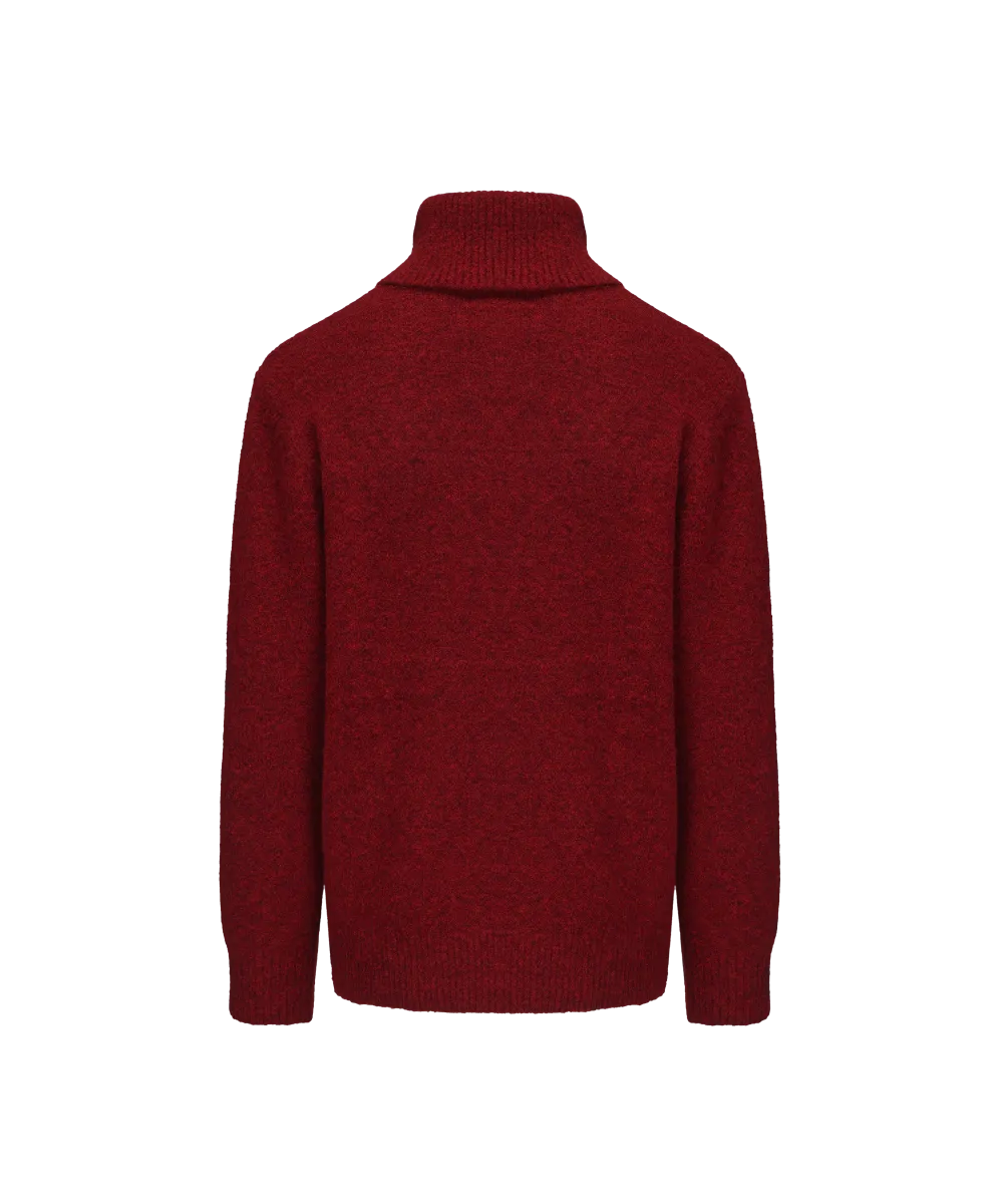 Men's Wool Blend Turtle Neck Knitted Sweater
