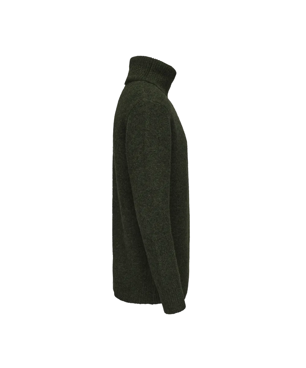 Men's Wool Blend Turtle Neck Knitted Sweater