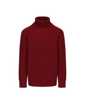 Men's Wool Blend Turtle Neck Knitted Sweater