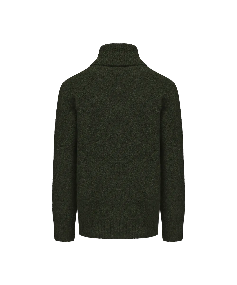 Men's Wool Blend Turtle Neck Knitted Sweater