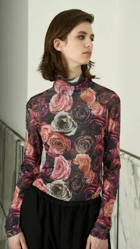 Neck Of The Woods Top - Dark Rose