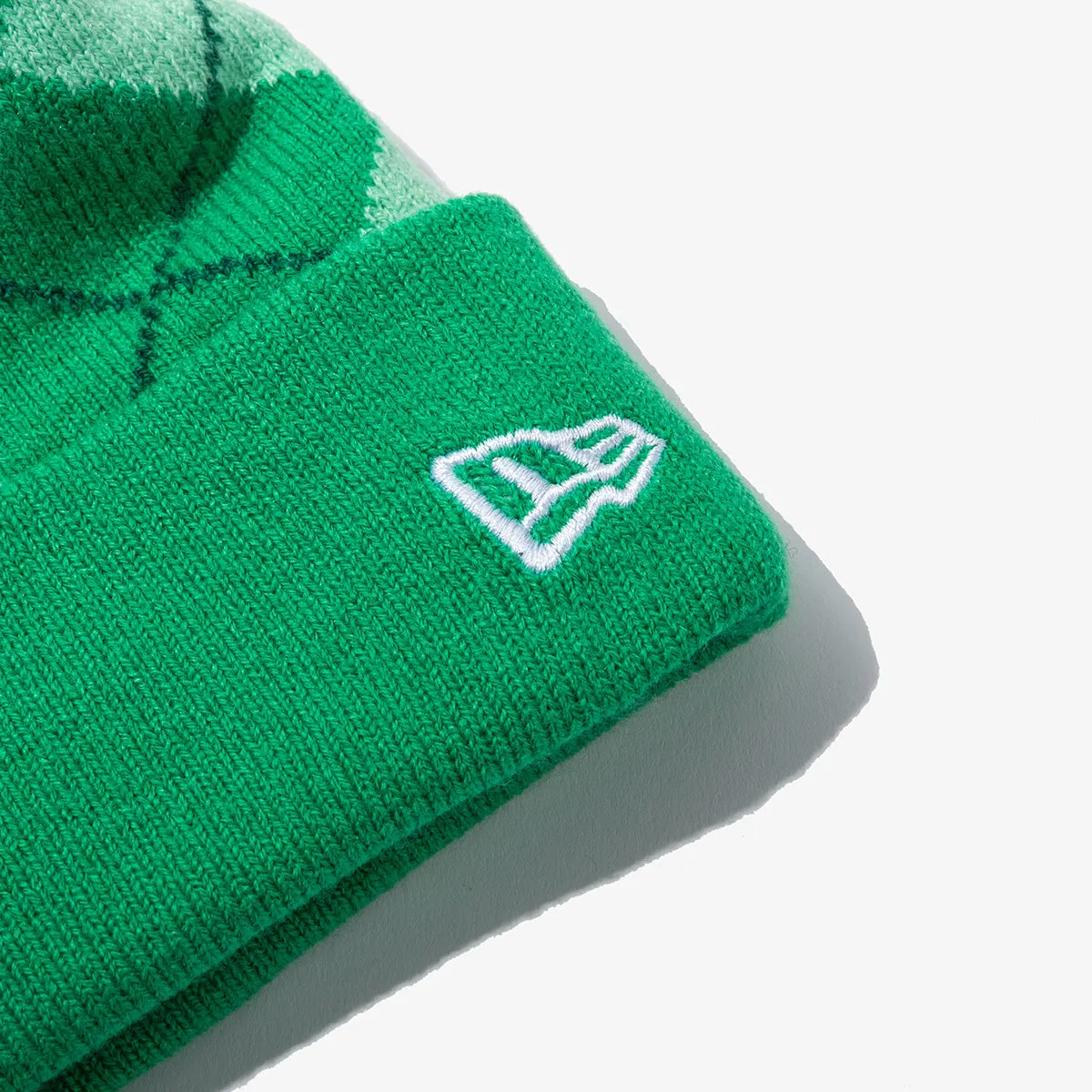 NEW YORK YANKEES KNIT ARGYIL BEANIE DARK GREEN KNIT MEDIUM