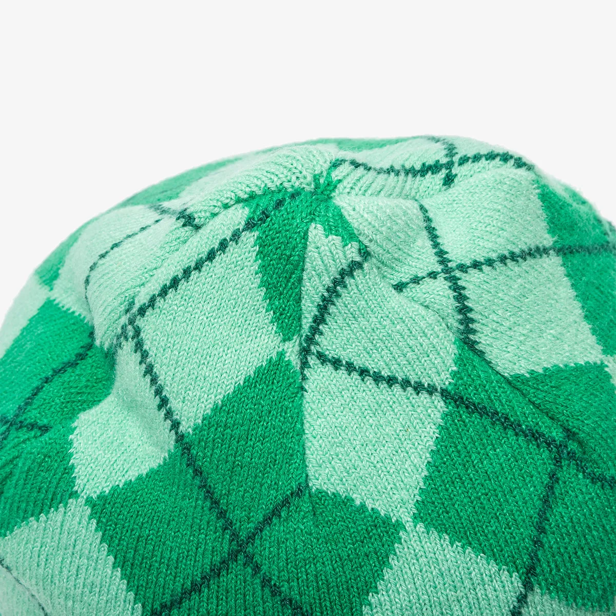 NEW YORK YANKEES KNIT ARGYIL BEANIE DARK GREEN KNIT MEDIUM