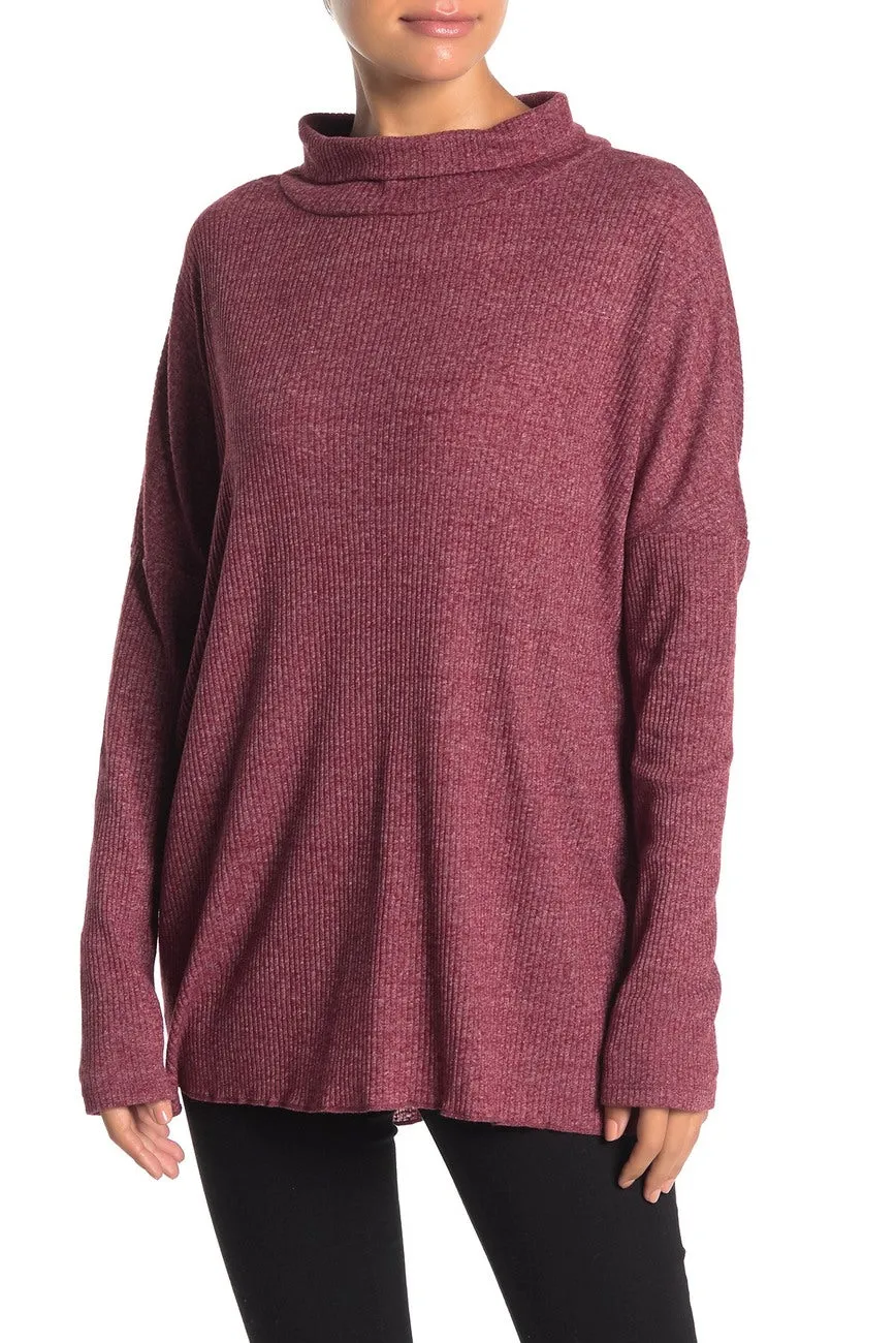 Nordstrom Item! Women's Abound Long Sleeve Ribbed Knit Tunic, Sz M! Lightweight, Comfy, Generous Fit! Retails $50 