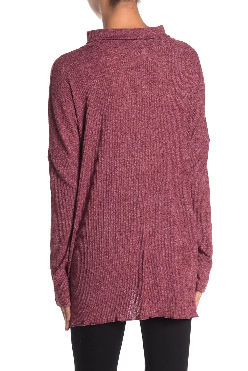 Nordstrom Item! Women's Abound Long Sleeve Ribbed Knit Tunic, Sz M! Lightweight, Comfy, Generous Fit! Retails $50 
