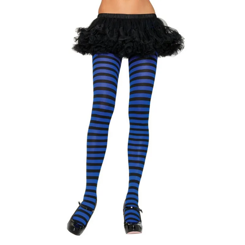 Nylon Stripe Tights 7100