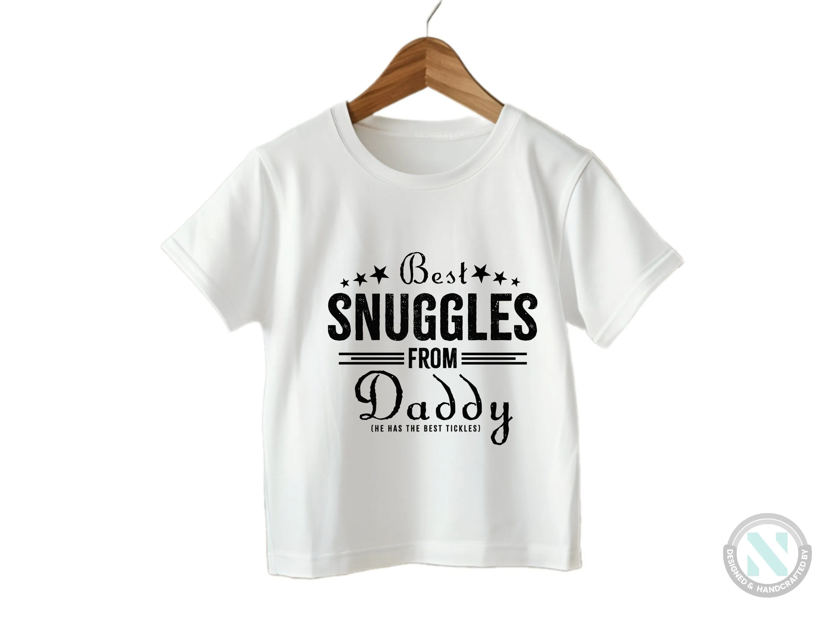 Personalized Baby Grow with Best Snuggles From Daddy text For Baby Boys