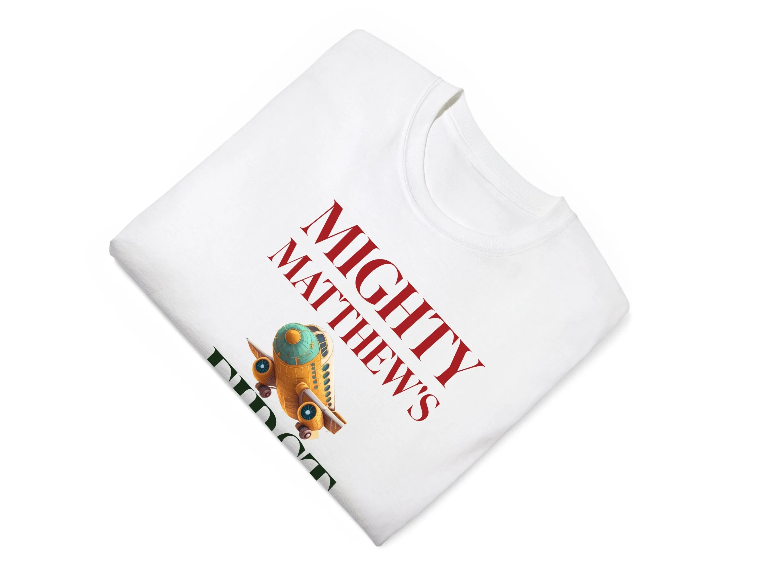 Personalized Baby Name Birthday Bodysuit with Mighty Matthews First Adventure