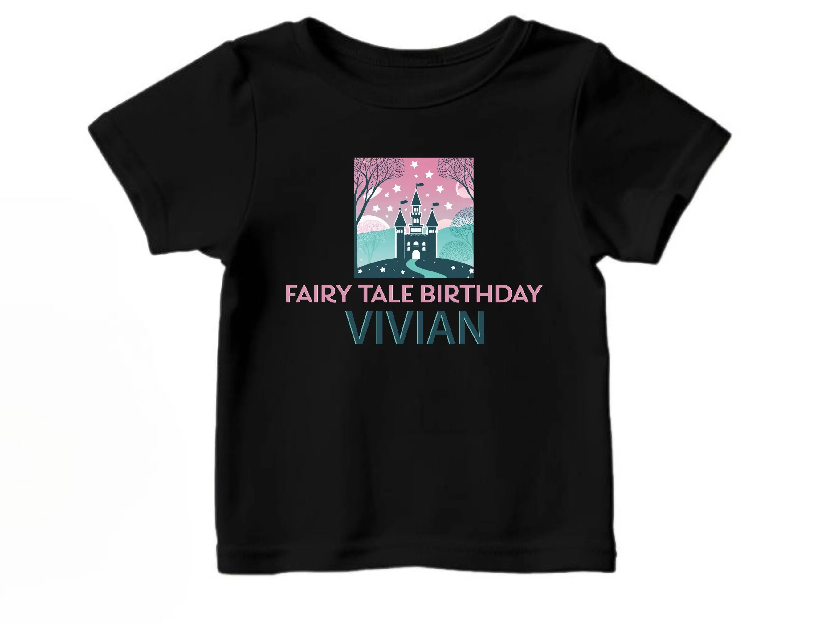 Personalized Name Long Sleeve  Baby Name Bodysuit Fairy Tale Birthday