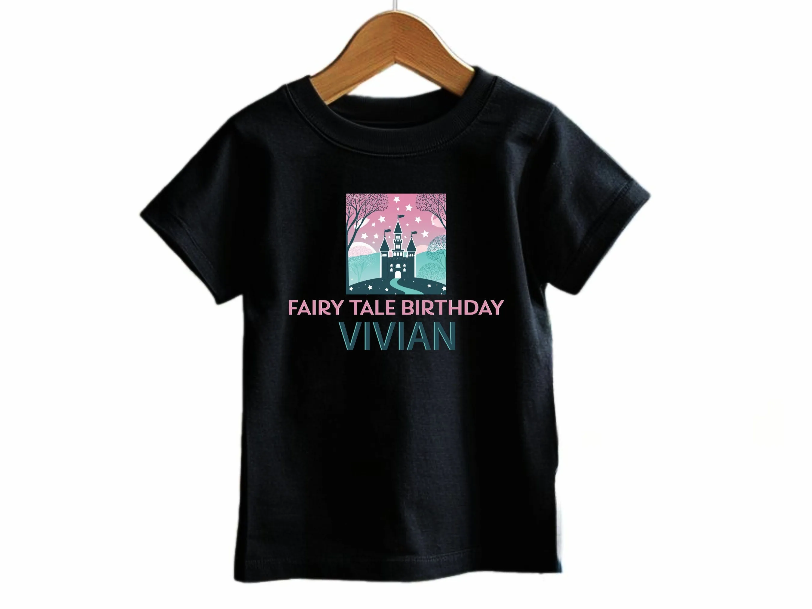 Personalized Name Long Sleeve  Baby Name Bodysuit Fairy Tale Birthday