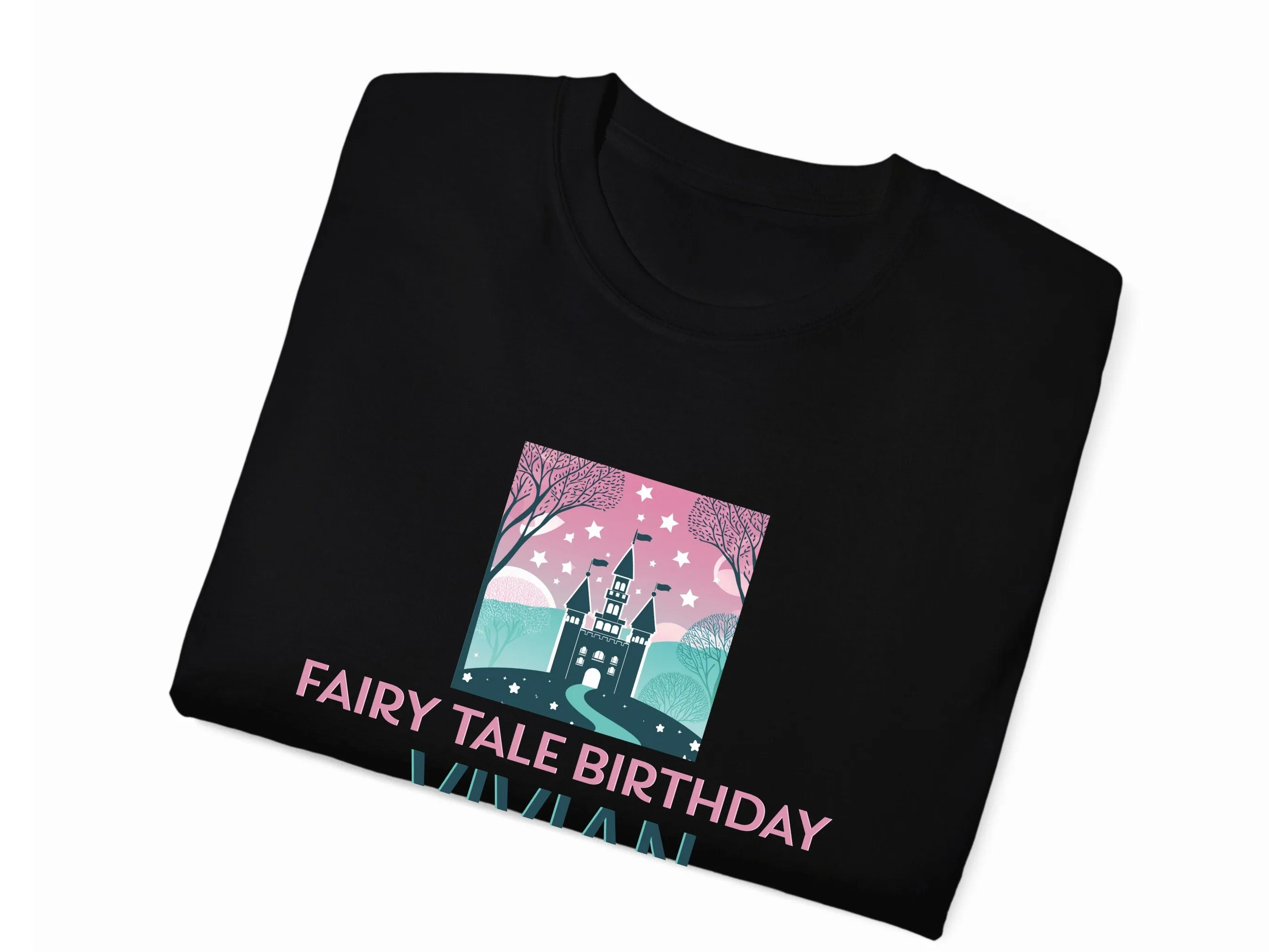Personalized Name Long Sleeve  Baby Name Bodysuit Fairy Tale Birthday