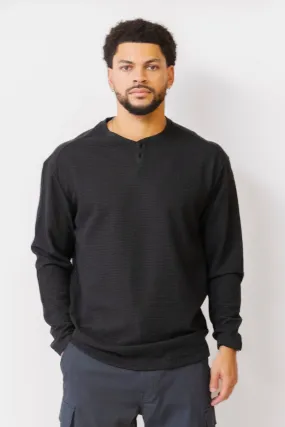 PROJECT RAW Long Sleeve Henley Shirt