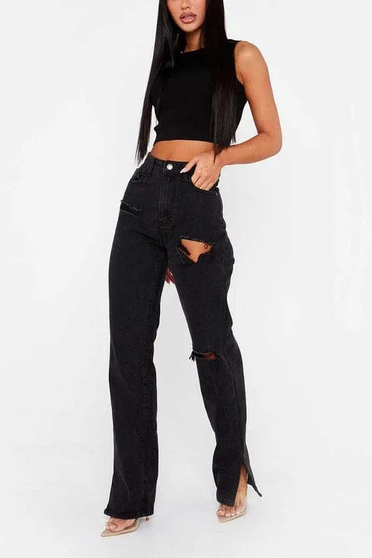 PX807 High Rise Flare Jeans