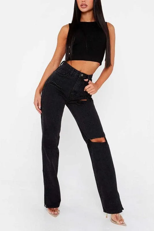 PX807 High Rise Flare Jeans