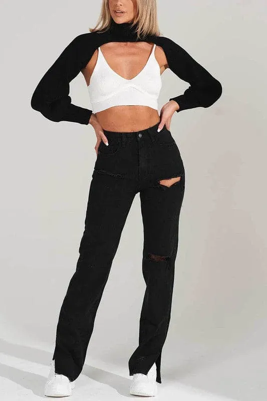 PX807 High Rise Flare Jeans