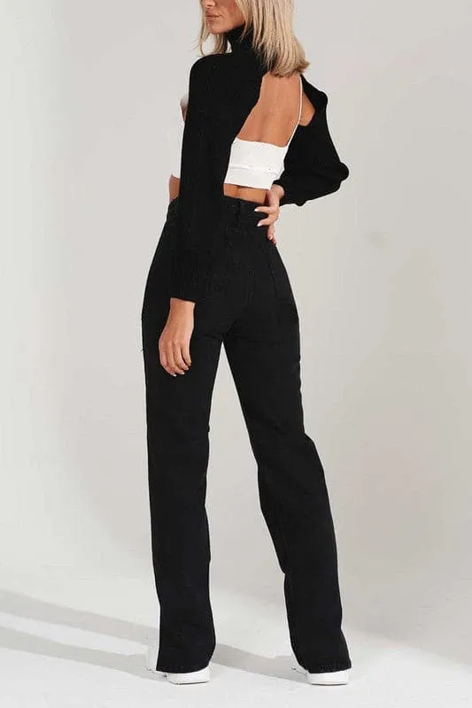 PX807 High Rise Flare Jeans