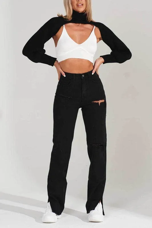 PX807 High Rise Flare Jeans
