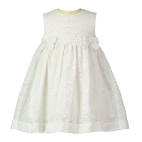 Rachel Riley Bow Eyelet Dress