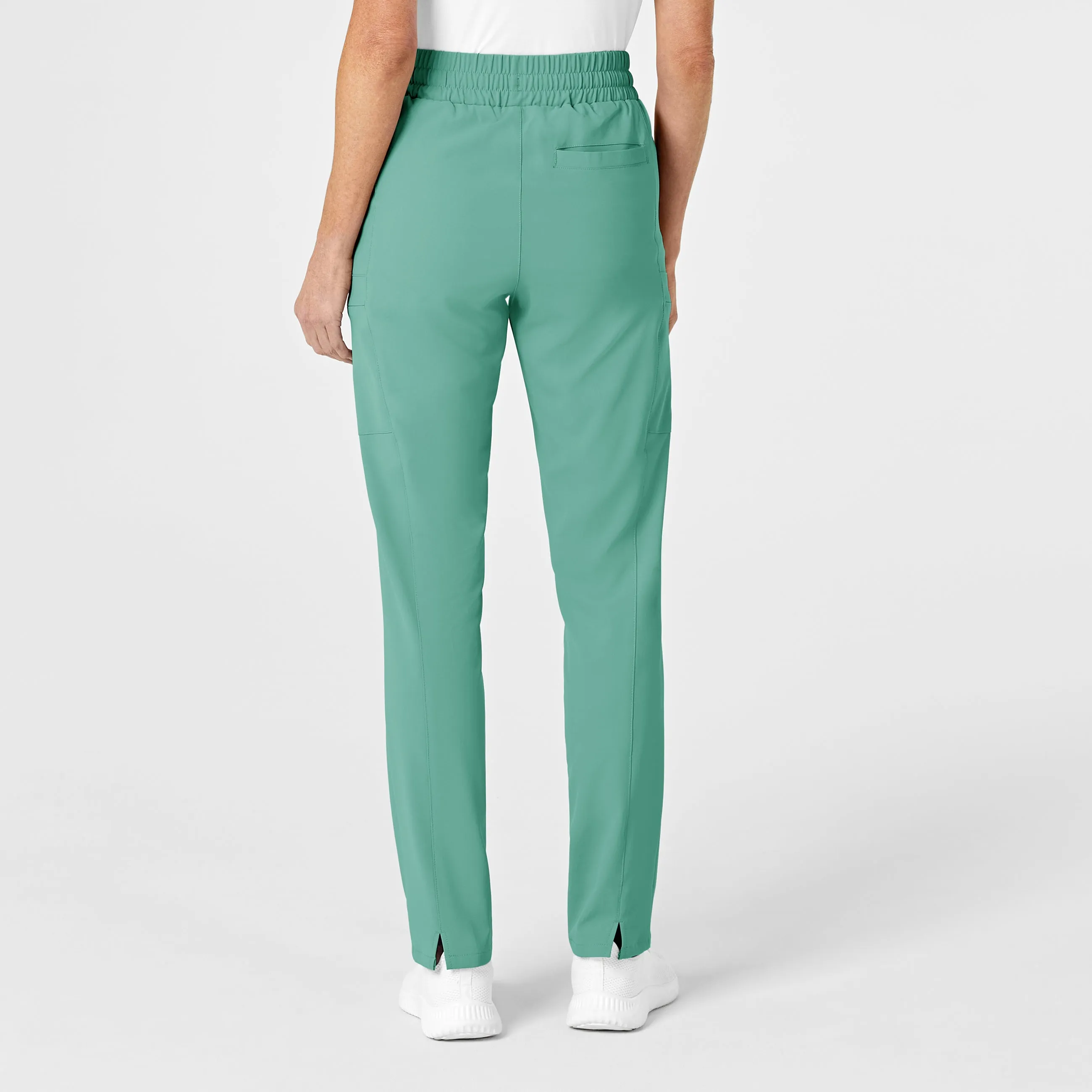 RENEW Women's High Waist Slim Leg Scrub Pant - Turquoise