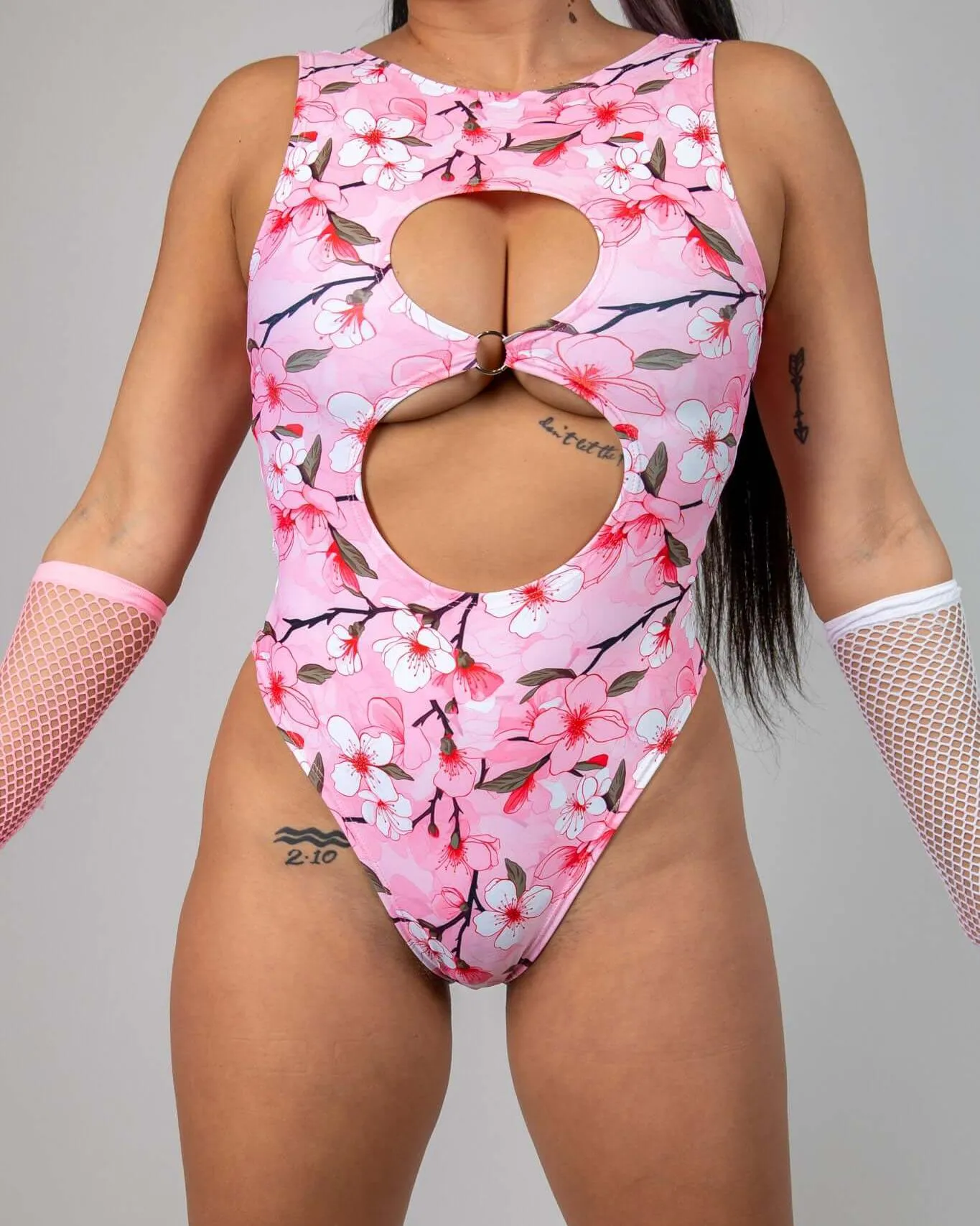 Sakura Keyhole Bodysuit