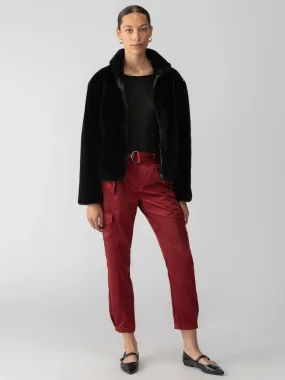 Sanctuary - Lux Fur Coat in Black