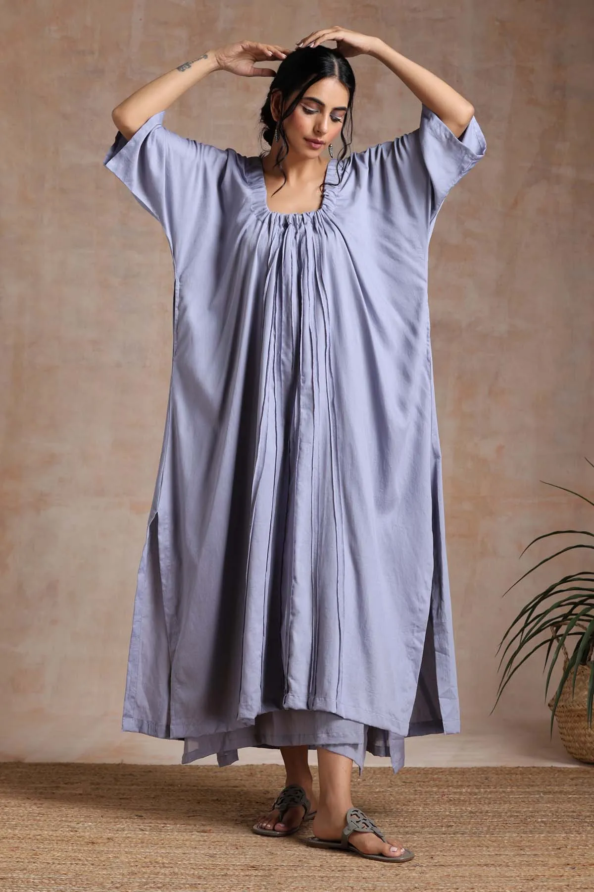 Side Slit Kaftan Dress