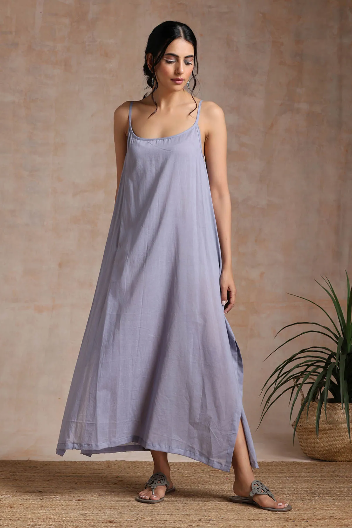 Side Slit Kaftan Dress
