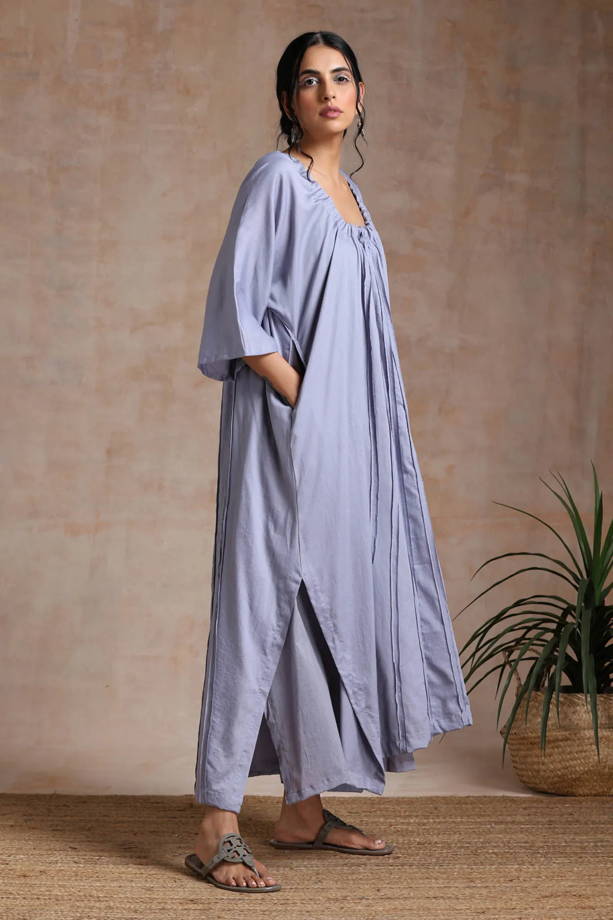Side Slit Kaftan Dress