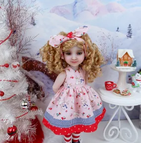 Snow Bunnies - dress with boots for Ruby Red Fashion Friends doll