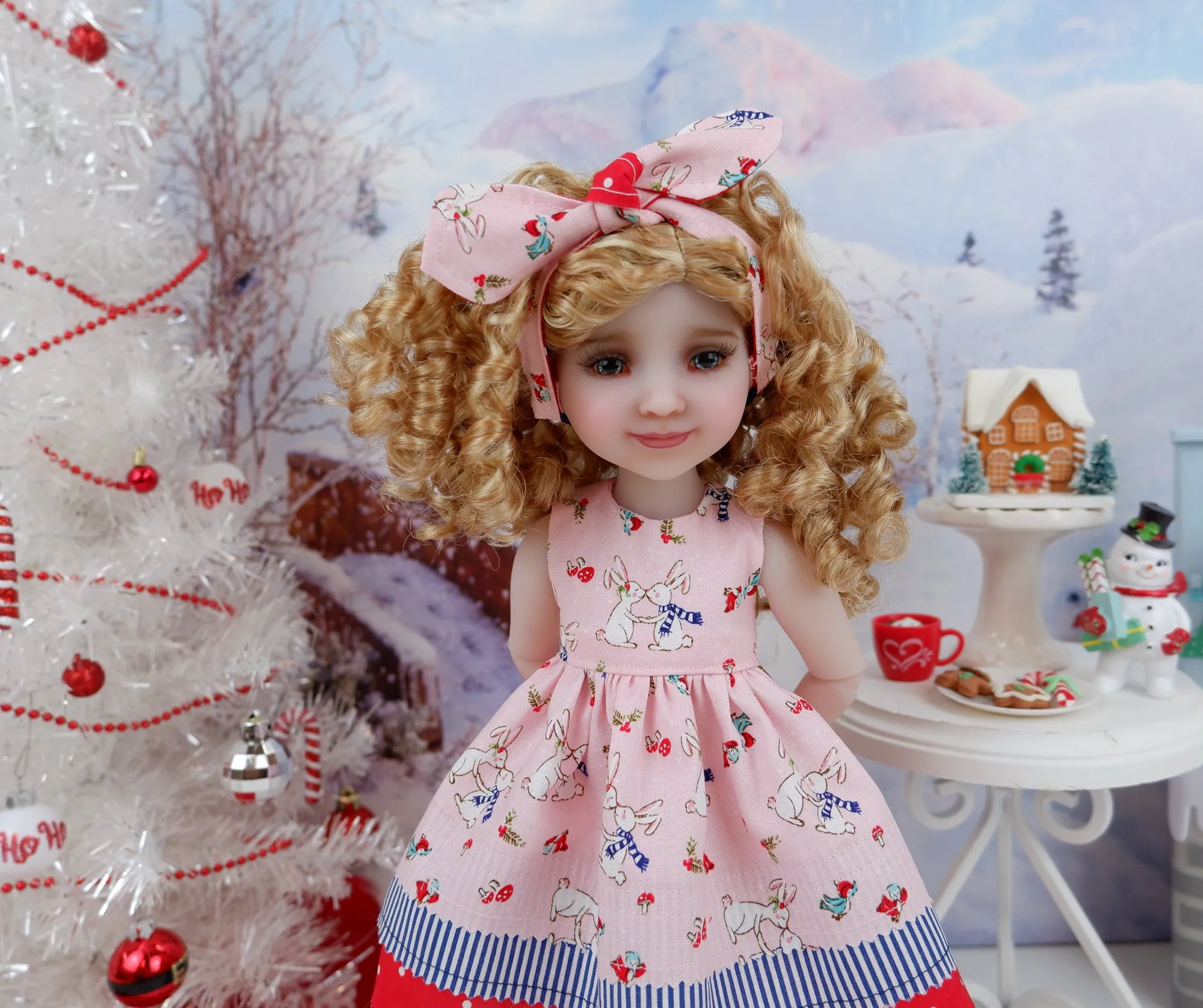 Snow Bunnies - dress with boots for Ruby Red Fashion Friends doll