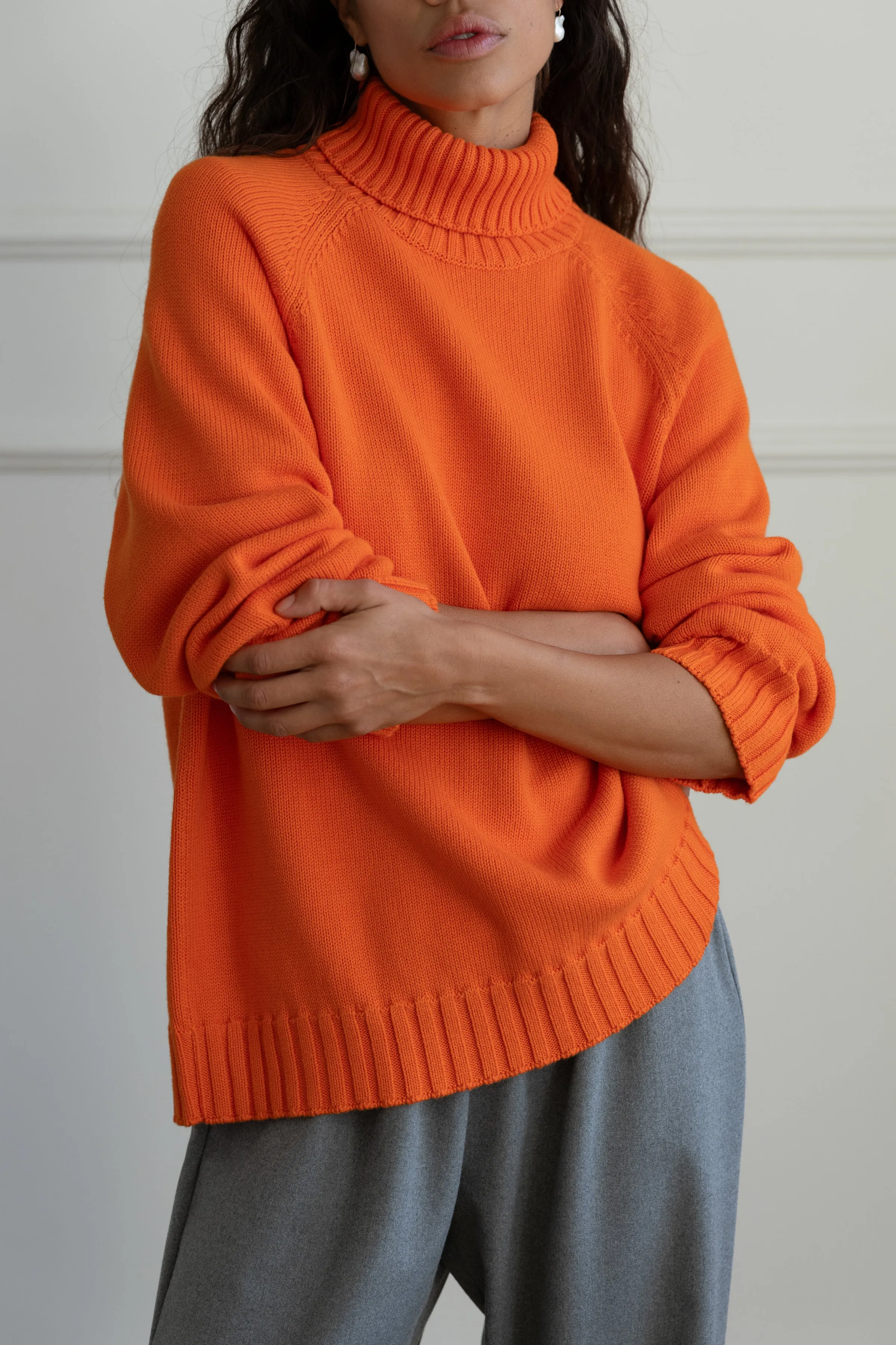 The Cotton Cashmere Turtleneck Sweater